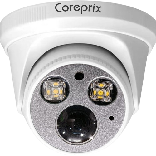 Coreprix 5Mp HD 0 Fish Eye 180 Dome Camera, IN-Built Audio