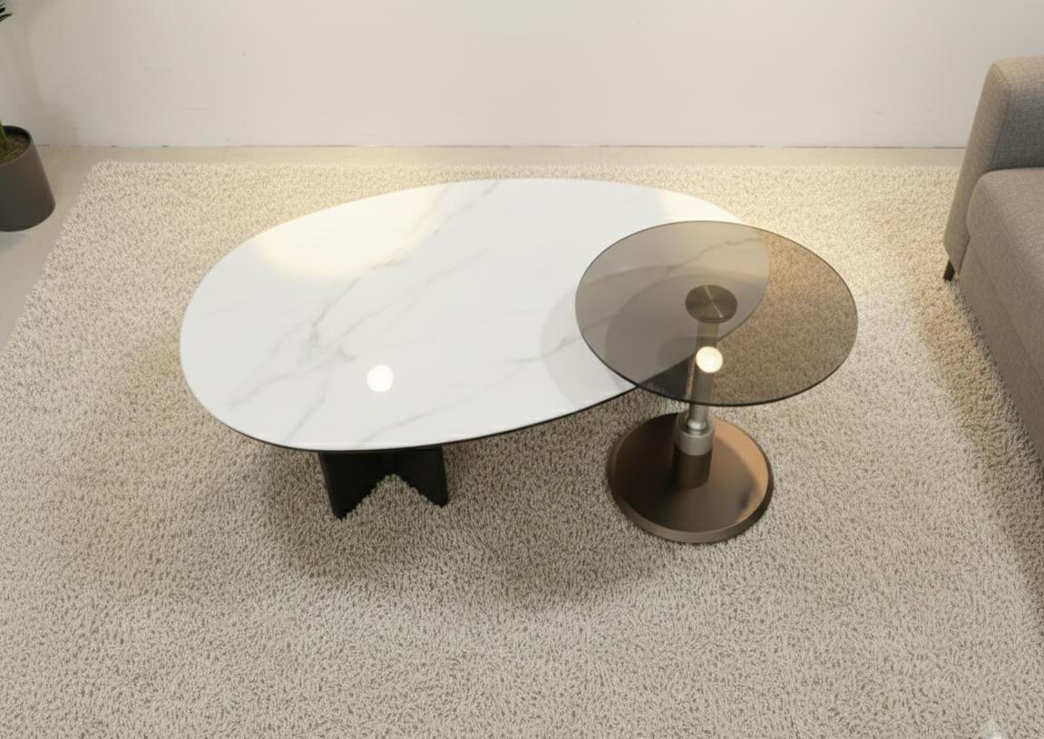 center table-48×28 Side table - 16 inch Dia