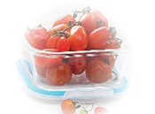 Borosilicate glass clip "N" lock glass container